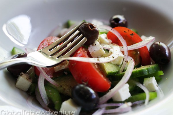 Greek Village Salad | Horiatiki