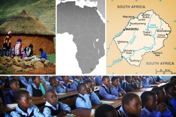 Lesotho-map