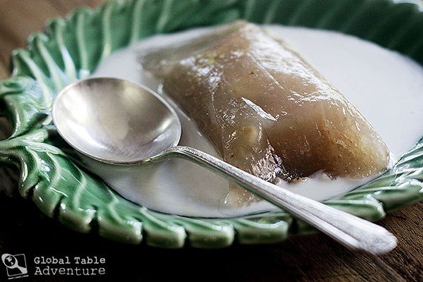 Tapioca & Banana Dumplings in Coconut Milk | Saksak