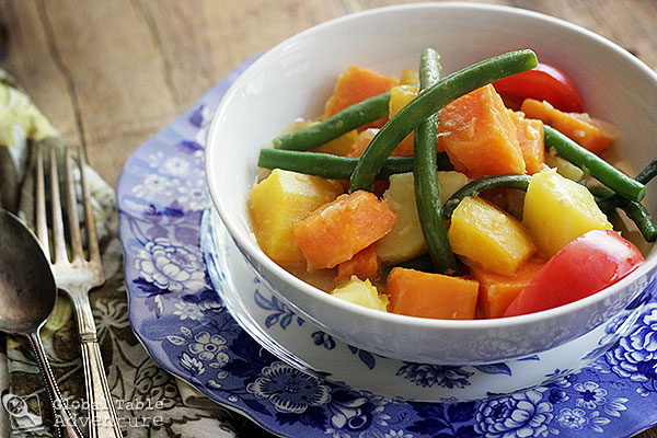 Autumnal Veggies in Spiced Coconut Milk