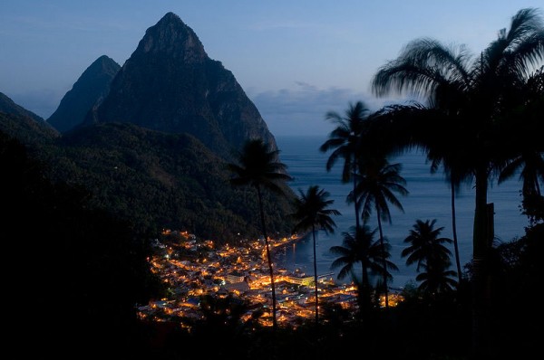Saint-Lucia-at-night