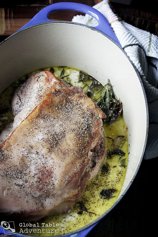 Pork braised in Milk & Fresh Herbs | Maiale al Latte