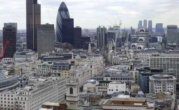 Panoramic view of London from St. Paul's Cathedral. Photo by IgnisFatuus.