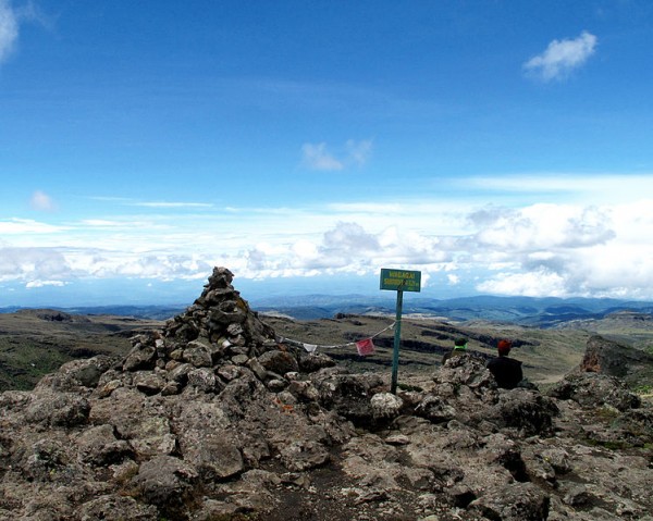 Wagagai, the highest peak of Mount Elgon, Uganda. Photo by Kristina Just.