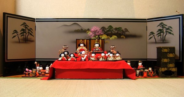Hina Matsuri display. Photo by S kitahashi.