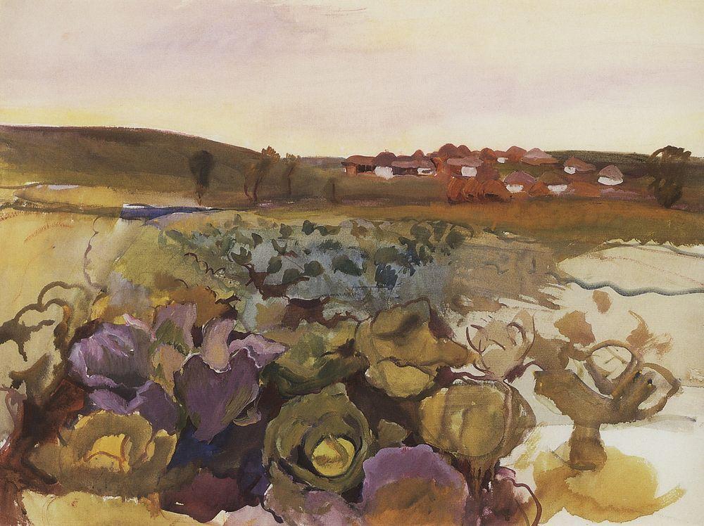 "Serebriakova cabbage-village-neskuchnoye-1909" by Zinaida Serebriakova - http://www.wikipaintings.org/en/zinaida-serebriakova/cabbage-village-neskuchnoye-1909. Licensed under Public Domain via Wikimedia Commons - http://commons.wikimedia.org/wiki/File:Serebriakova_cabbage-village-neskuchnoye-1909.jpg#/media/File:Serebriakova_cabbage-village-neskuchnoye-1909.jpg