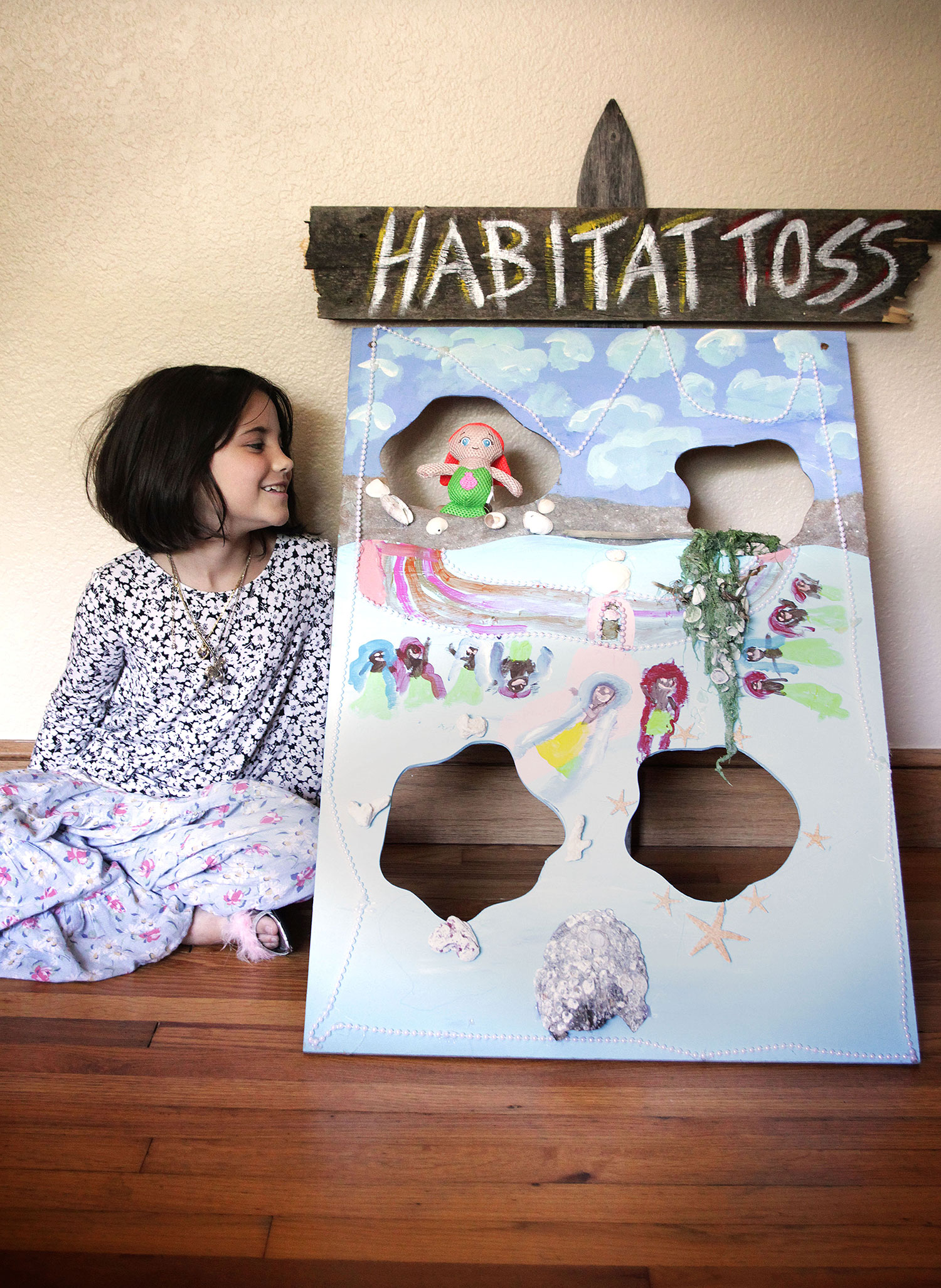 Science of Mermaids Birthday Party: Habitat Toss