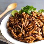 Honey Glazed Crockpot Chicken Adobo - simple pantry ingredients, hardly any hands-on time, 200 calories. | https://lose-belly.fit