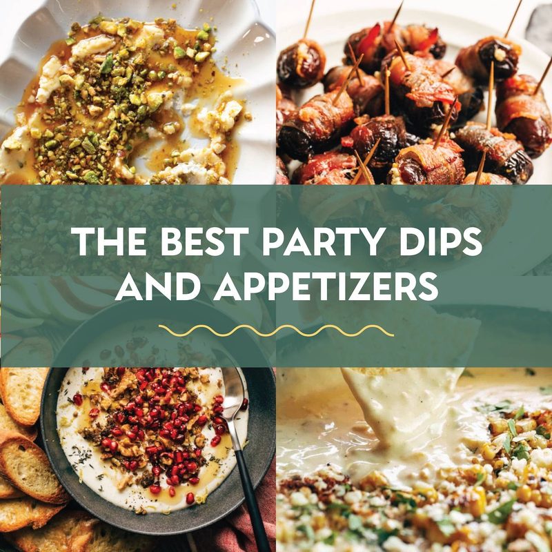 Best party dips and appetizers.